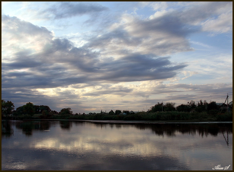 photo "***" tags: landscape, autumn, clouds, water