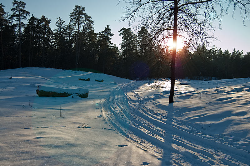 photo "***" tags: landscape, sunset, winter