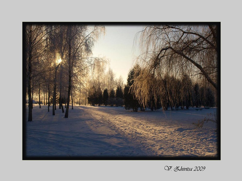 photo "***" tags: landscape, sunset, winter