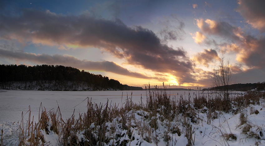 photo "***" tags: landscape, sunset, winter