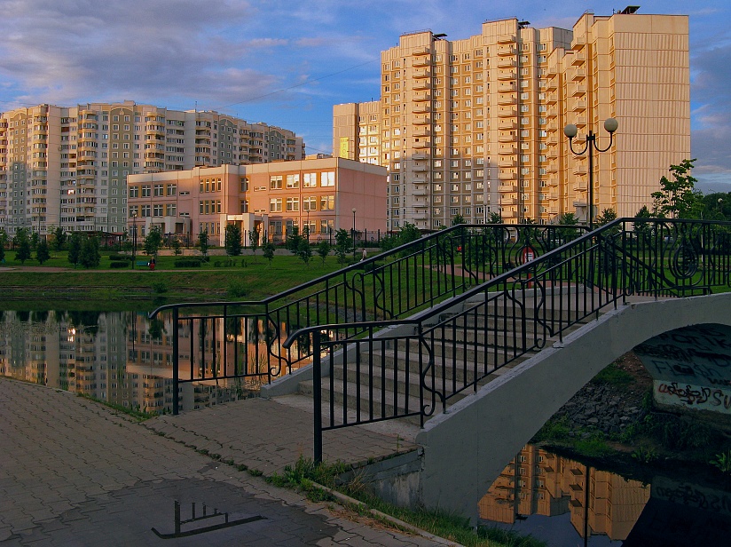 фото "Вечерняя технология" метки: пейзаж, город, лето