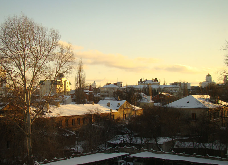фото "городской пейзаж" метки: пейзаж, закат, зима