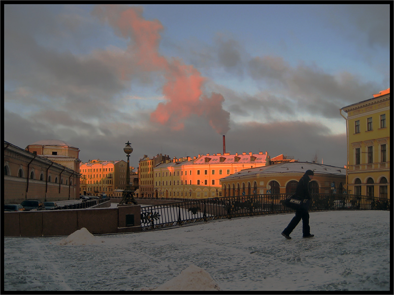 photo "Sunrise in Saint-Petersburg" tags: city, architecture, landscape, 