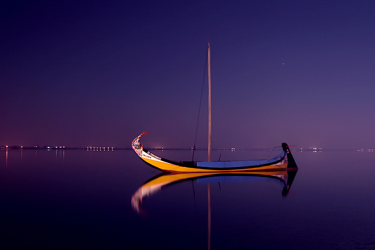 фото "Boat" метки: пейзаж, вода, ночь