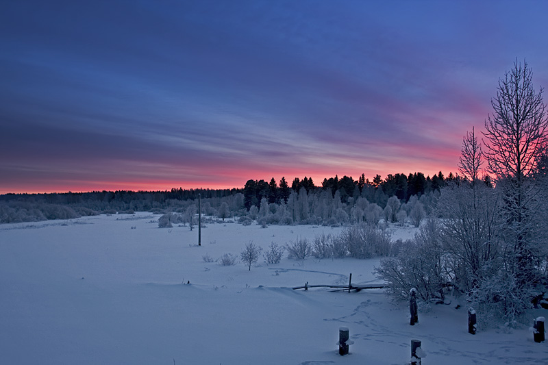 photo "***" tags: landscape, sunset, winter