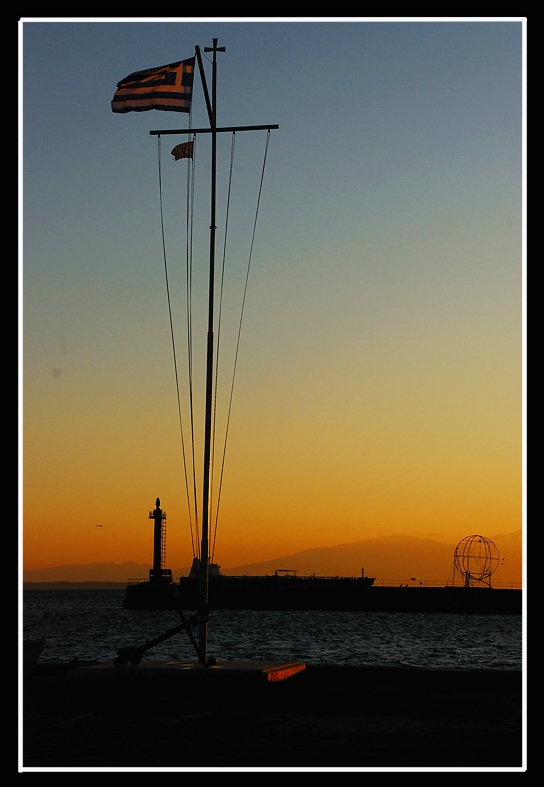photo "At the harbor" tags: landscape, sunset