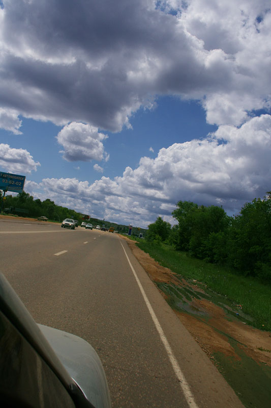 фото "По дороге с облаками ..." метки: пейзаж, город, лето