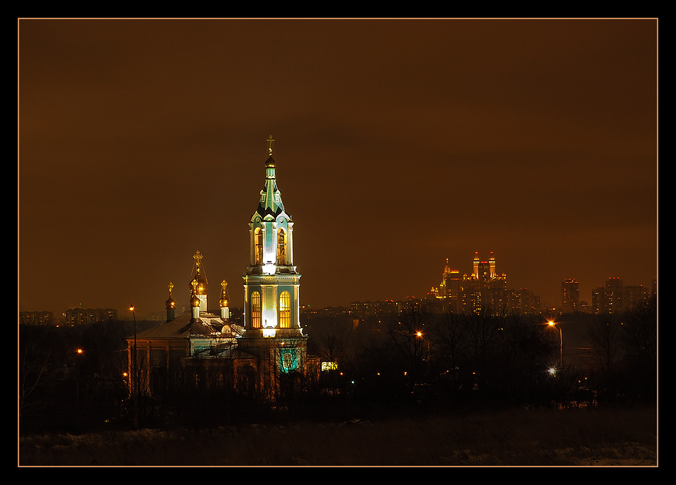 фото "Храм Рождества Пресвятой Богородицы в Крылатском, Москва" метки: город, 