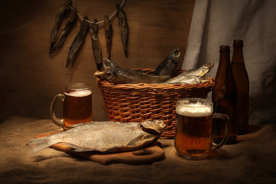 фото "Рыбка и пиво" метки: натюрморт, 