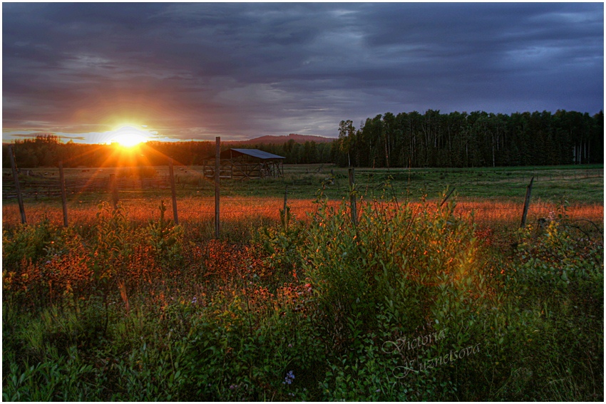 photo "Sundown" tags: landscape, night, sunset