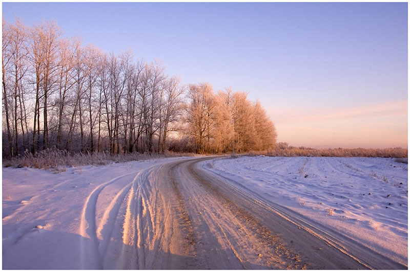 фото "зимняя дорога" метки: пейзаж, зима, лес