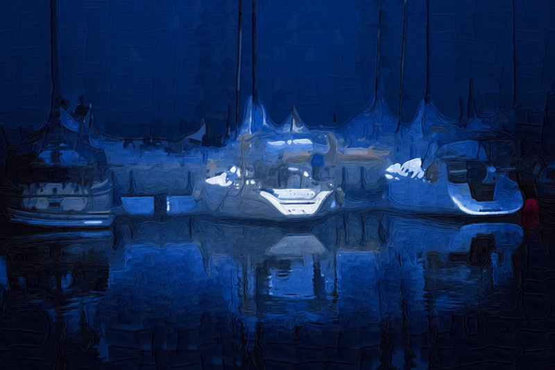 photo "Night. Yachts" tags: abstract, 