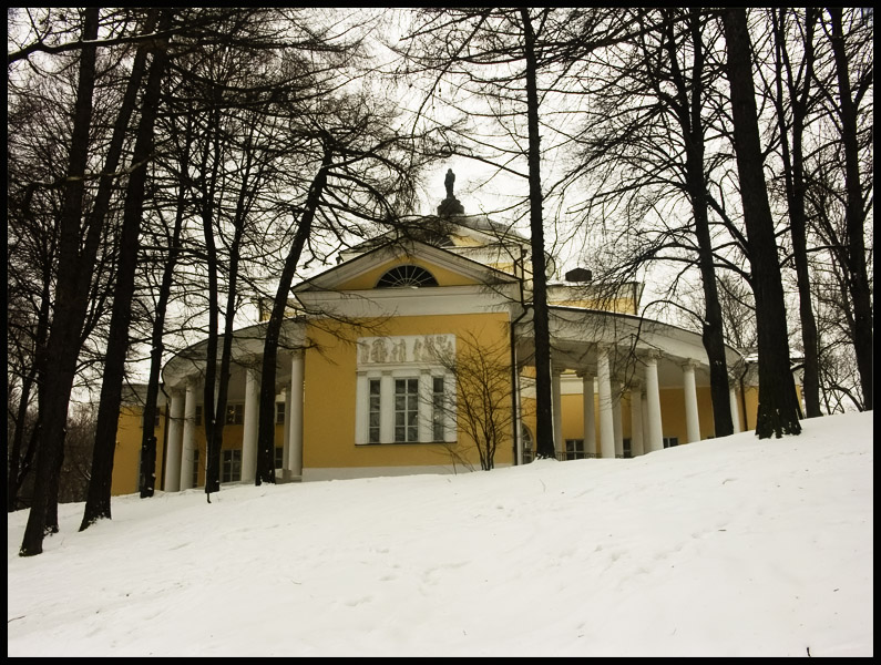 фото "Усадьба Дурасова в Люблино" метки: архитектура, пейзаж, зима