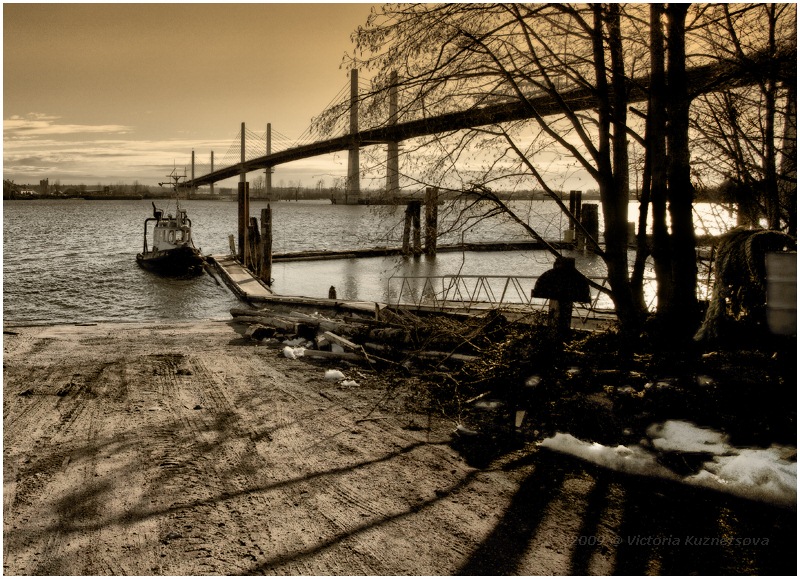 photo "At the river" tags: landscape, sunset, water