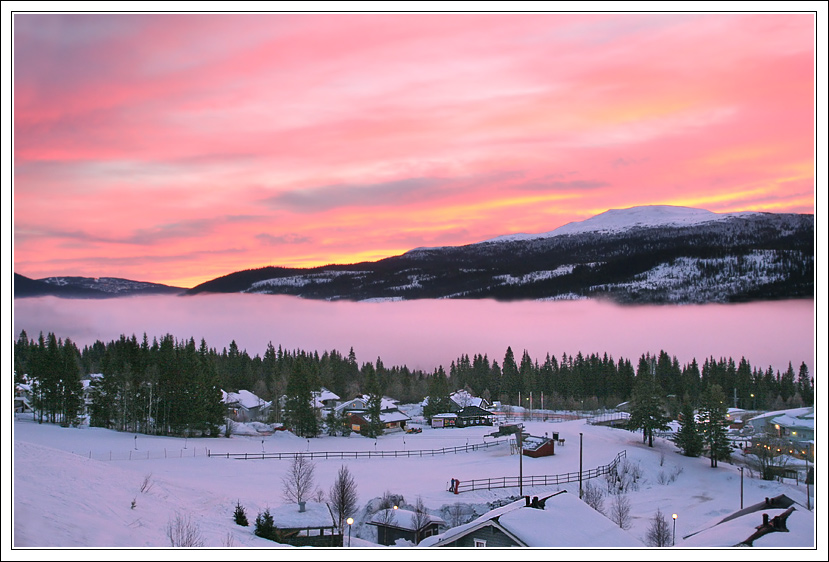 photo "***" tags: landscape, sunset, winter