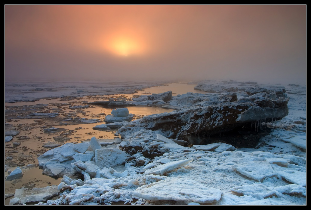 фото "Зимний туман" метки: пейзаж, вода, зима