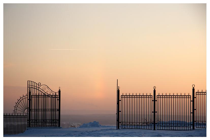 photo "Heavens Gate" tags: landscape, sunset, winter