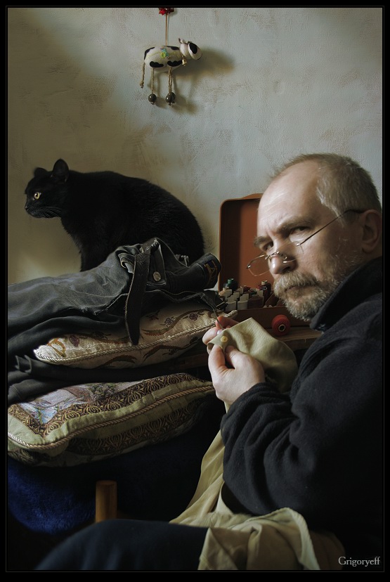 photo "Button on the collar" tags: portrait, man