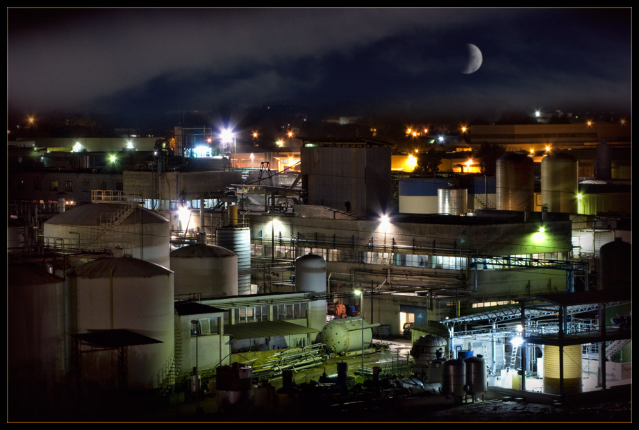 photo "Working in the night" tags: landscape, night