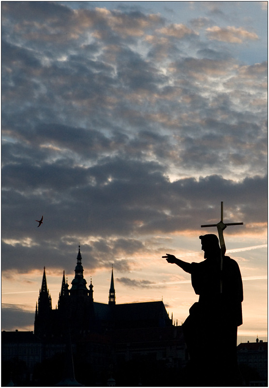 photo "Finger specifying" tags: architecture, landscape, sunset