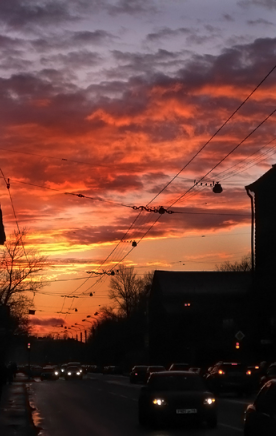 photo "***" tags: city, landscape, sunset