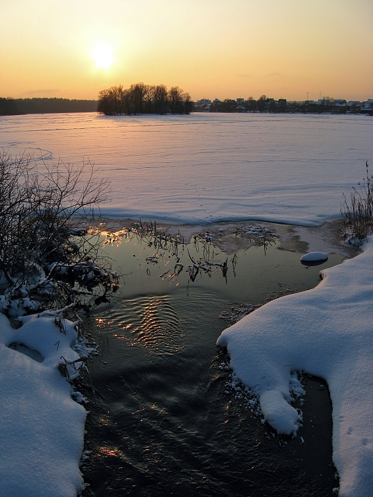 photo "Low sun of January" tags: landscape, water, winter