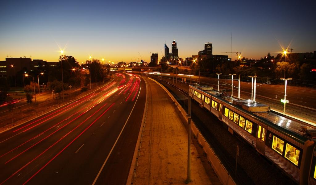 фото "Perth City at dawn" метки: пейзаж, архитектура, закат