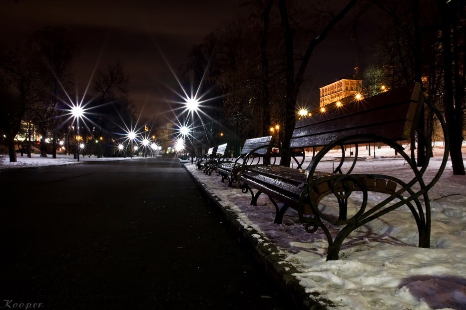 фото "Тишина в Александровском саду" метки: город, пейзаж, ночь
