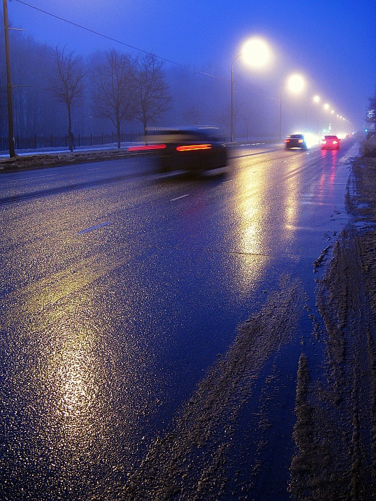 photo "Fog in the City (2)" tags: landscape, city, night