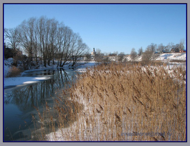 фото "" Зимой у реки... "" метки: пейзаж, вода, зима