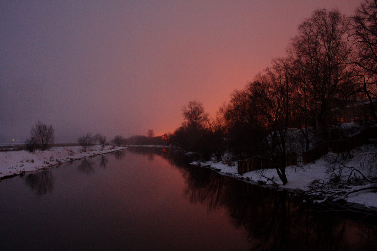 фото "Рассвет на Клязьме" метки: пейзаж, вода, закат