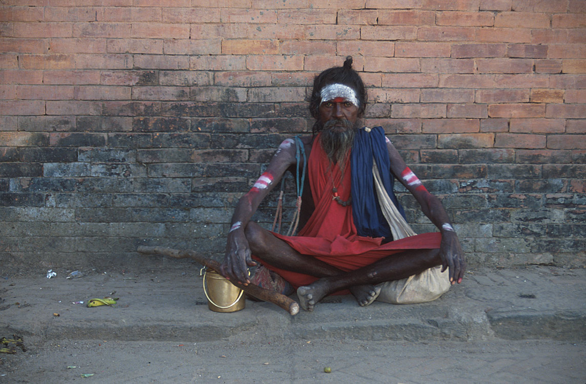 photo "Holy man in Nepal" tags: travel, Asia
