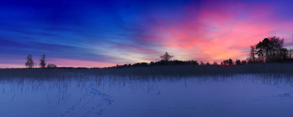 фото "Краски январского заката" метки: пейзаж, панорама, 