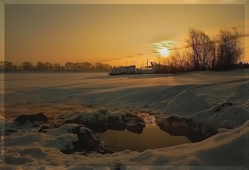 photo "Spring" tags: landscape, sunset, winter