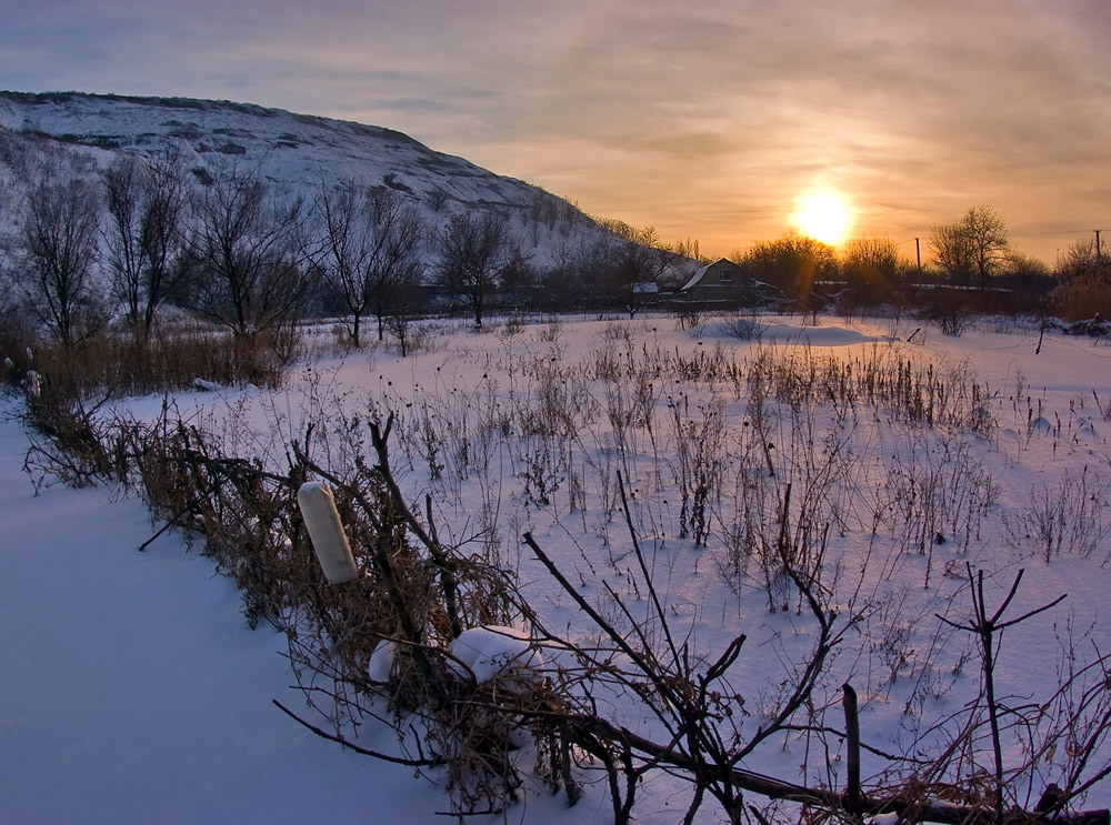 фото "На закате зимы" метки: пейзаж, закат, зима