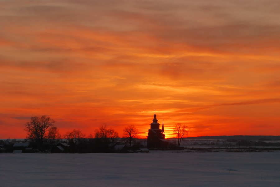 photo "***" tags: landscape, sunset, winter