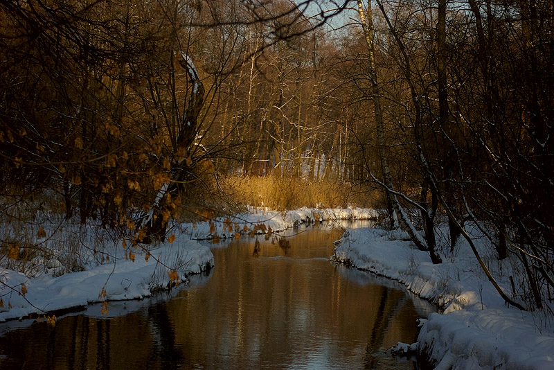 фото "Солнце на речке." метки: пейзаж, вода, зима