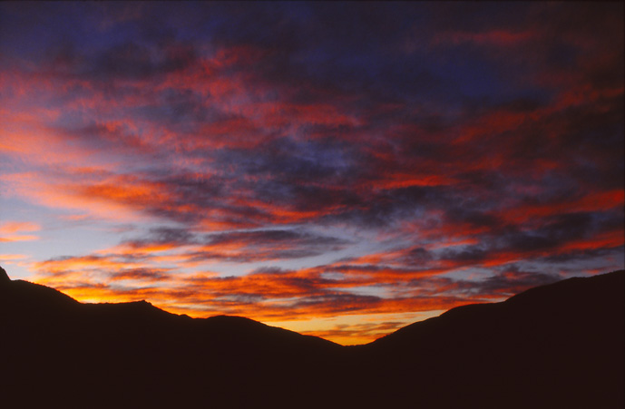 photo "mountain sunset_03" tags: landscape, sunset