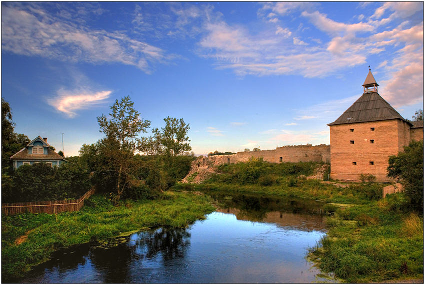 фото "Старая Ладога" метки: архитектура, пейзаж, закат