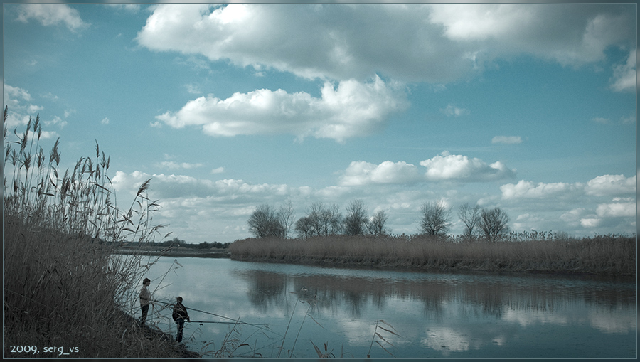 photo "Spring Fishing" tags: landscape, spring, water
