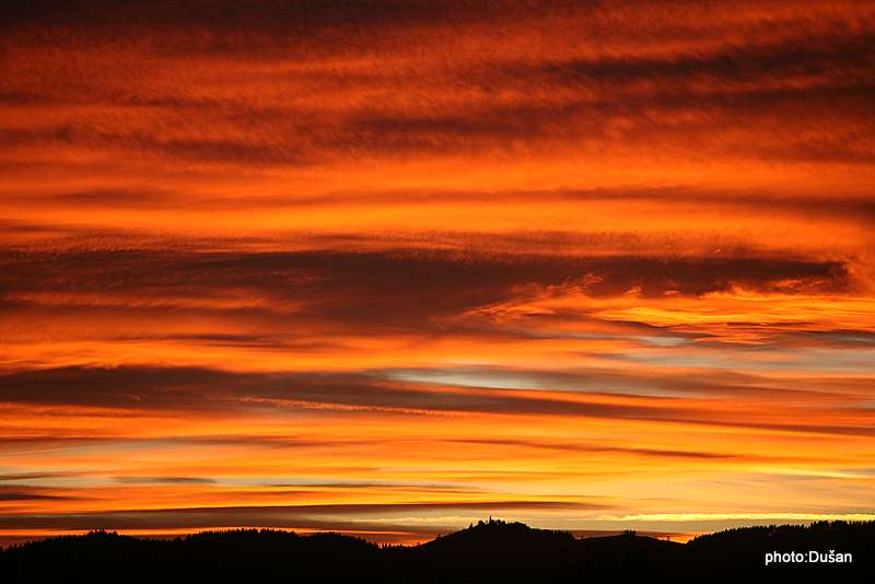 photo "burning clouds" tags: panoramic, landscape, sunset