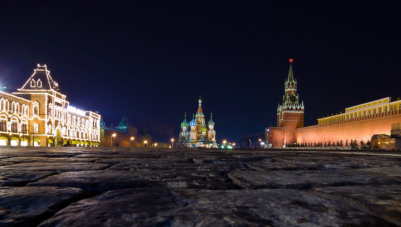 photo "Red Square." tags: architecture, landscape, night