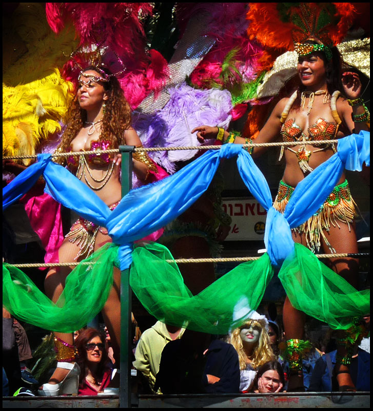 photo "Purim. Brazilian dancers." tags: travel, genre, Asia