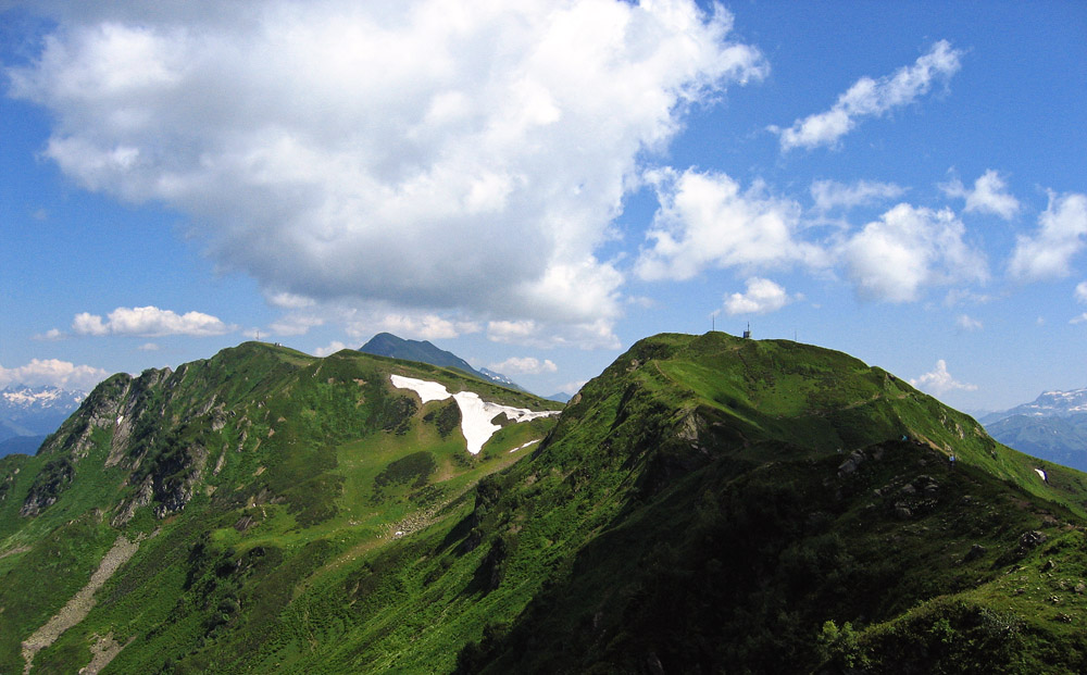 photo "At the ridge Aibga" tags: landscape, mountains