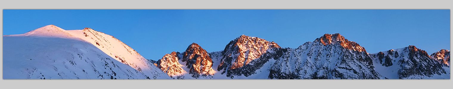 photo "Sunset. Pas de la Kasa. Andorra" tags: travel, landscape, Europe, mountains, rocks, snow, winter