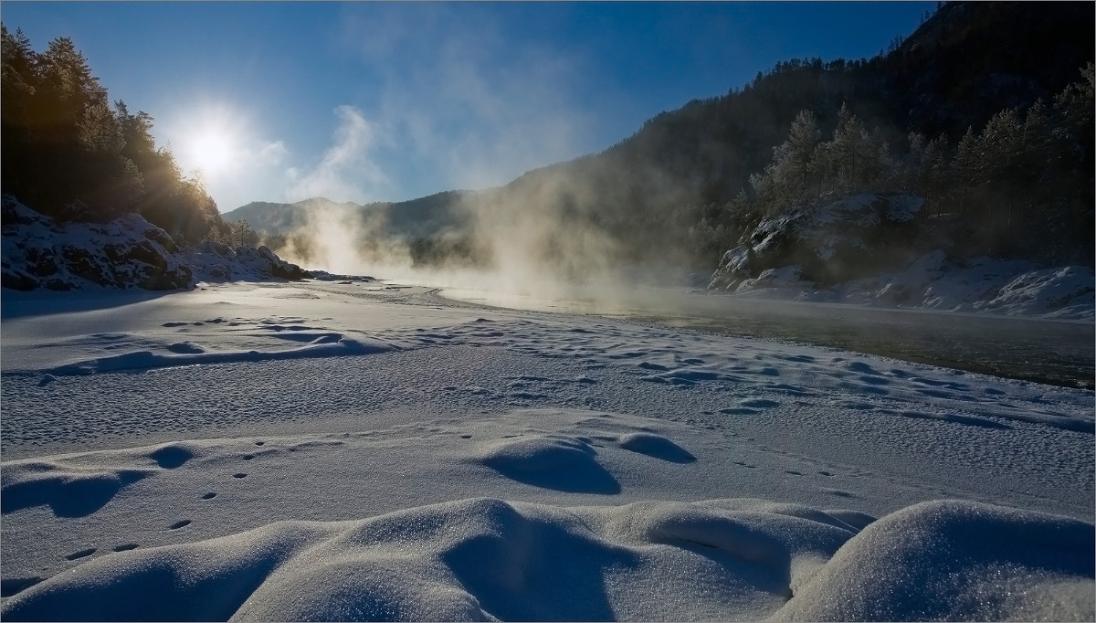 photo "Morning Frost on the Katun" tags: landscape, sunset, winter