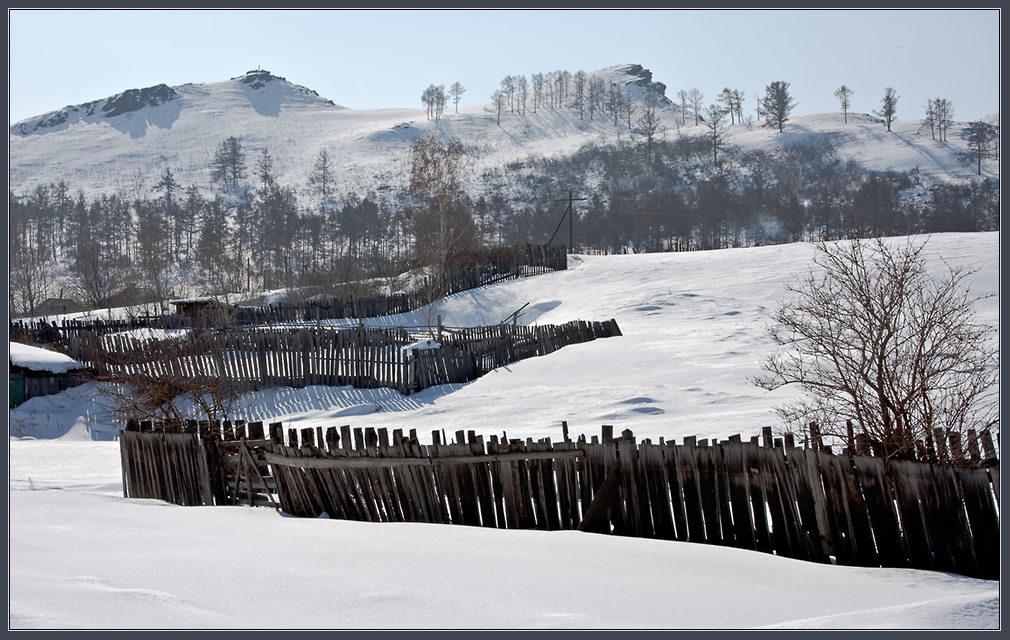 photo "Fence 2" tags: landscape, winter