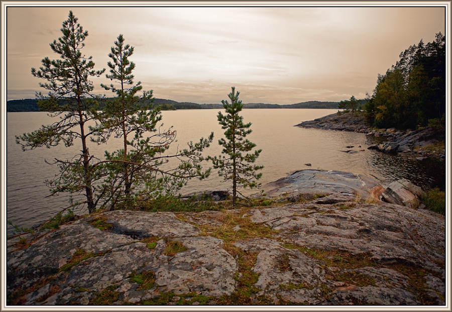 photo "Karelian charm" tags: landscape, sunset, water