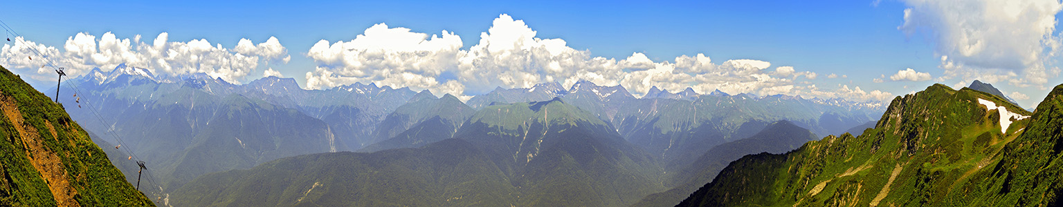 photo "At the ridge Aibga - 3" tags: landscape, panoramic, mountains