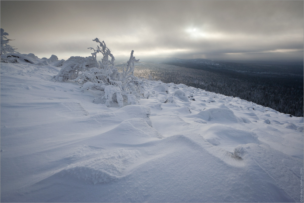 фото "Низкая облачность / 0190_0071" метки: пейзаж, горы, зима